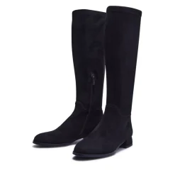 Solene Black Stretch Long Leg Boot