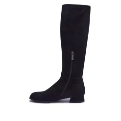 Solene Black Stretch Long Leg Boot