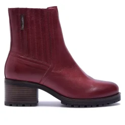 Trepani Bordo Leather Ankle Boots