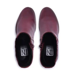 Trepani Bordo Leather Ankle Boots