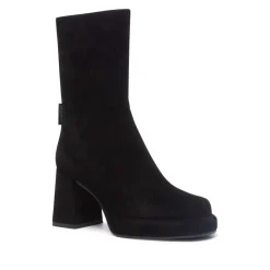 Tropea Black Suede Ankle Boots
