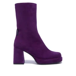 Tropea Purple Suede Ankle Boots