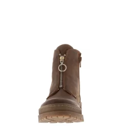 Truste Tan Leather Ankle Boots