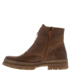 Truste Tan Leather Ankle Boots