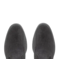 Tucci Black Suede Chunky Knee High Boots