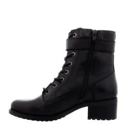 Turner Black Leather Lace Up Ankle Boots