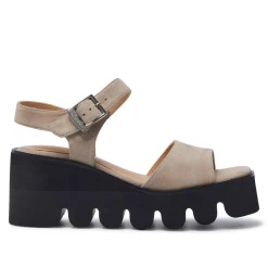 Veronne Beige Suede Wavesole Sandals