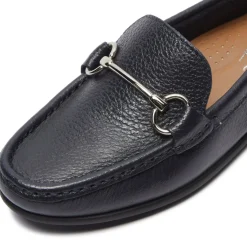 Veroso Black Leather Loafers