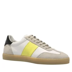 Zest White-Neon Leather Trainers