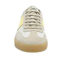 Zest White-Neon Leather Trainers